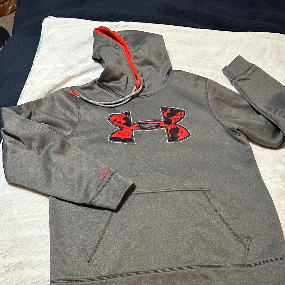 Under Armour Charcoal and Crimson Men's Sweater